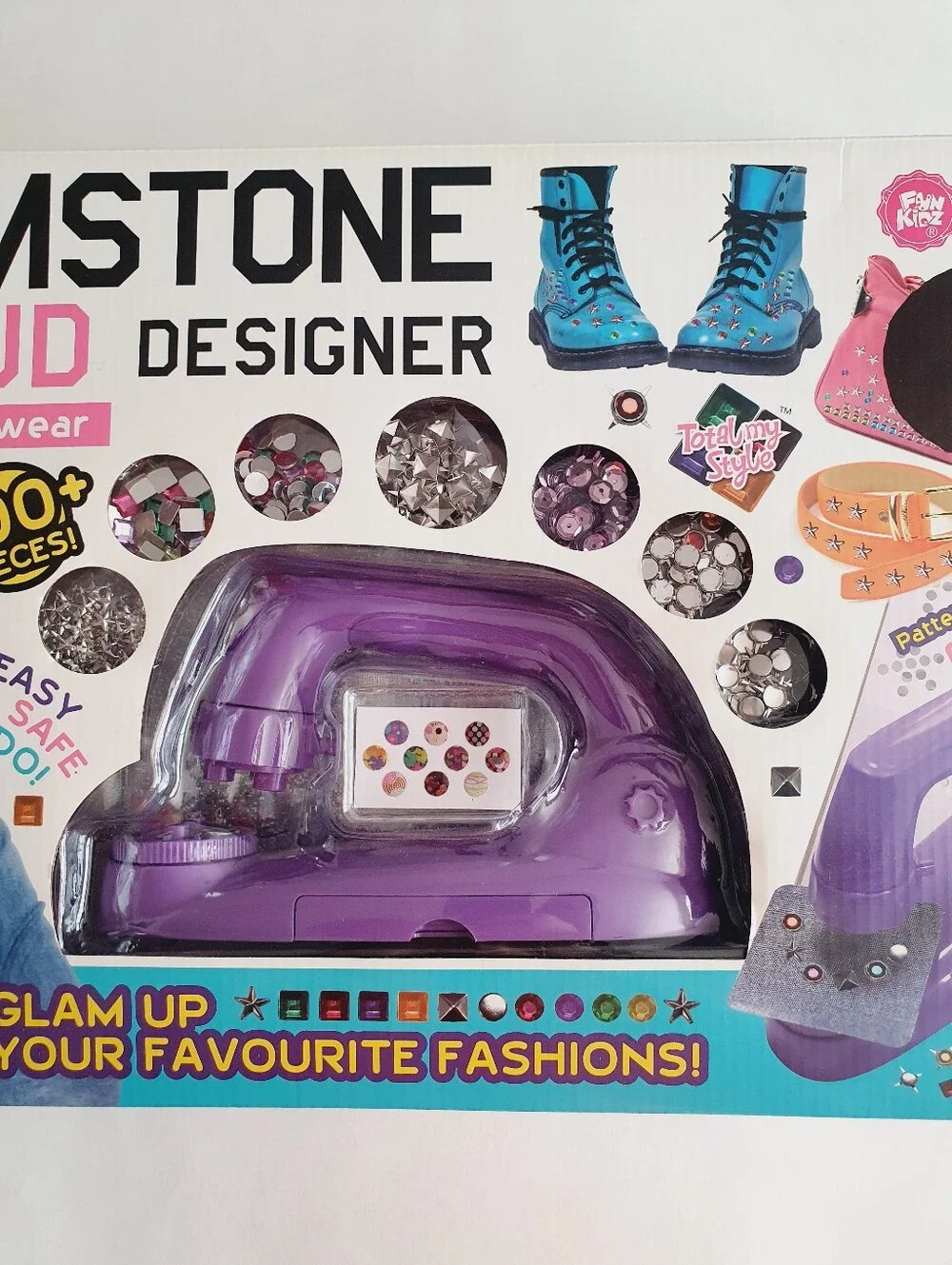 Gemstone & Stud Designer Kids' Craft Kit 500+ Pieces Purple